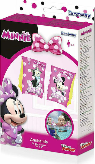 Bestway Schwimmflügel aus Vinyl 3-6 Jahre Minnie 25x15cm. Rosa