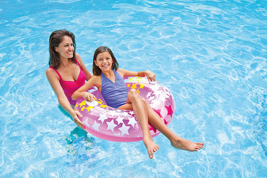 Intex Swirly Whirly Tubes Kids' Swim Ring with Handles and Diameter 91cm. from 9 Years Old (Assortment Designs/Colours)