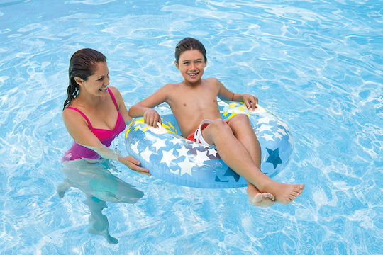 Intex Swirly Whirly Tubes Kids' Swim Ring with Handles and Diameter 91cm. from 9 Years Old (Assortment Designs/Colours)