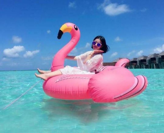 Factory Φουσκωτό Ride On Θαλάσσης Flamingo Ροζ