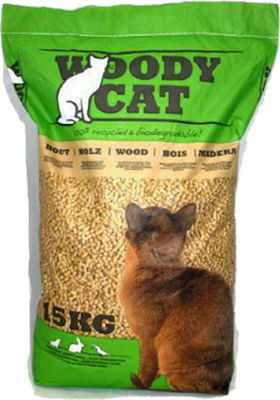 Woody Cat Wood Pellet Cat Litter 15kg