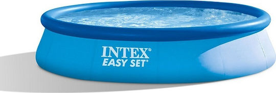 Intex Easy Set Кръгъл Басейн PVC 7290л Надуваем 396x84см Светлосин