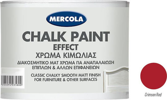 Mercola Chalk Paint Effect Χρώμα Κιμωλίας Crimson Red 375ml 3609