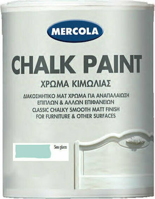 Mercola Chalk Paint Effect Colour Chalk Sea Glass Glass Μπλε 750ml