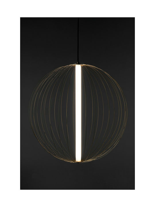 VK Lighting VK/04390/PE/BS/W Pendant Light LED with Warm White Light Bronze