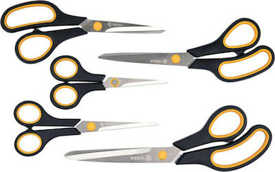 Vorel Scissors Multipurpose Scissors with Metallic Blade Black