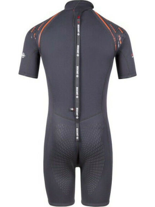 Beuchat Optima Monoshort De Scufundare Dublu Căptușit Cu Fermoar Negru 3mm