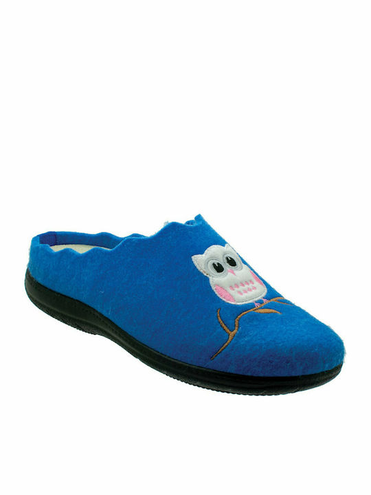 Emanuele 60679 Anatomic Women's Slippers In Blue Colour