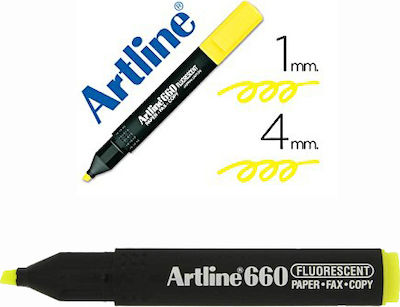 Artline ΕΚ-660 Permanent Marker 4mm Yellow