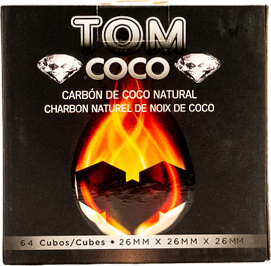 Tom Coco Diamond Въглени За Наргиле Натурални Въглени За Наргиле 1kg 64 Броя