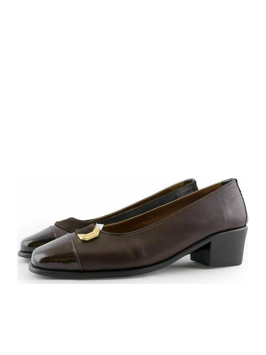 Relax Anatomic Anatomic Leather Brown Low Heels 5629 E-1222