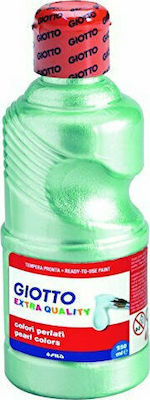 Giotto Extra Quality Tempera Colour Paint Bottle 250ml Green Pearl