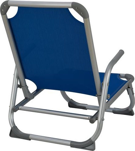 Freebox Small Chair Beach Aluminium with High Back Blue 56x70cm