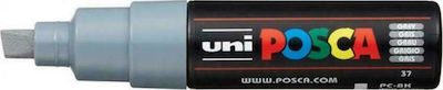 Uni-Ball Posca PC-8KT Ανεξίτηλος Μαρκαδόρος 8mm Γκρι