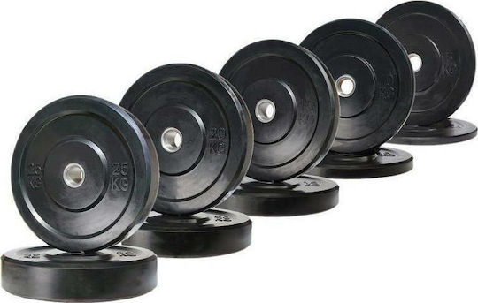 Optimum Set of Plates Olympic Type Rubber 1 x 25kg Φ50mm