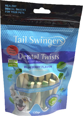 Pet Interest Tail Swingers Dental Twists Dog Dental Stick against Bad Breath for Small Breeds 130gr 1143