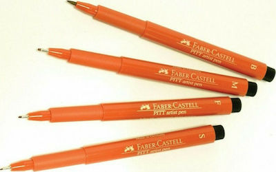 Faber-Castell Pitt Artist Μαρκαδόροι Σχεδίου Πορτοκαλί 4τμχ