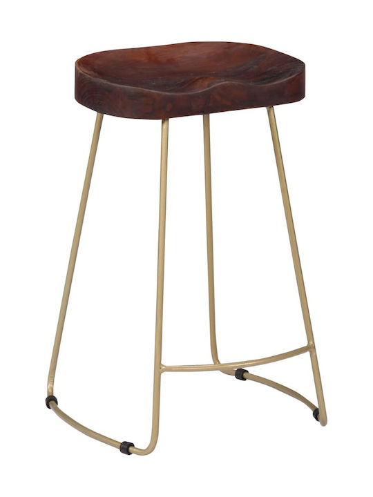 Stool Bar Wooden Gavin Coffee 2pcs 45x40x62cm
