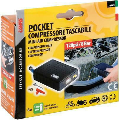 Lampa Pocket Compressor L7214.9 Mini Luftpumpe Luftpumpe Hand