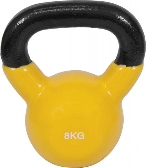 AMILA Kettlebell Vinyl 8kg Yellow
