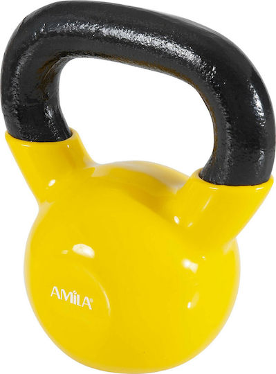 AMILA Kettlebell Vinyl 8kg Yellow