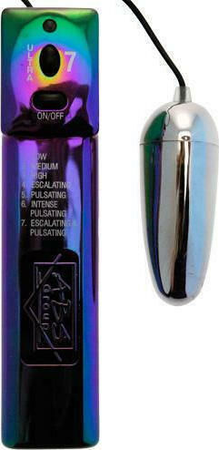 Seven Creations Vector Vibratory Egg Mini Δονητής Egg 6.5cm Silver