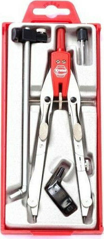 Kronos Marking Compass with Needle Pencil Washer in Silver Case Various Colours