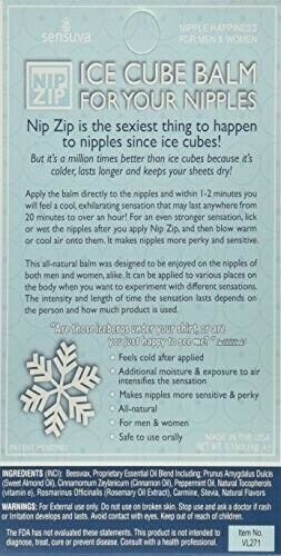Sensuva Nip Zip Ice Cube Lip Balm Stimulation mit Duft Schokolade-Minze 4gr