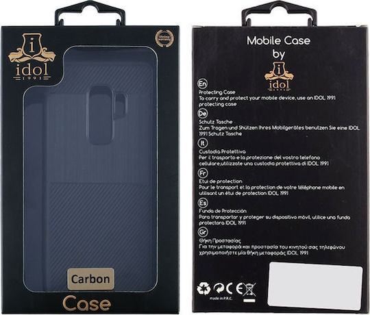 Idol 1991 Carbon TPU Back Cover Σιλικόνης Μαύρο (Galaxy S9)