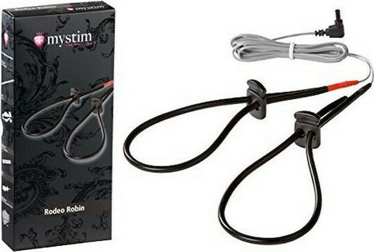 Mystim Rodeo Robin για Ηλεκτροδιέγερση σε Μαύρο Χρώμα