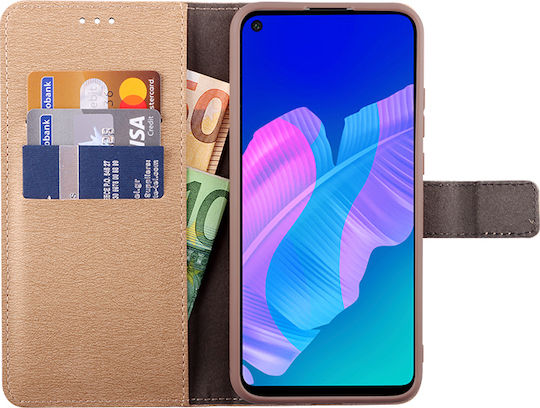 Volte-Tel Allure Magnet Wallet Δερματίνης Χρυσό (Huawei P40 Lite E)