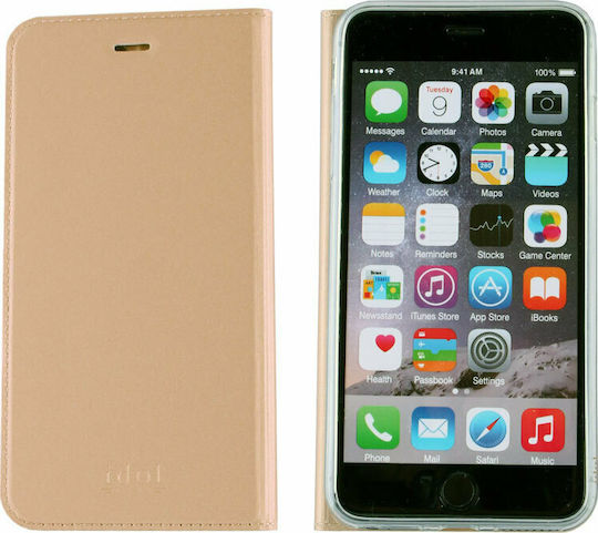Idol 1991 Prime Magnet Book Δερματίνης Χρυσό (Galaxy J5 2017)