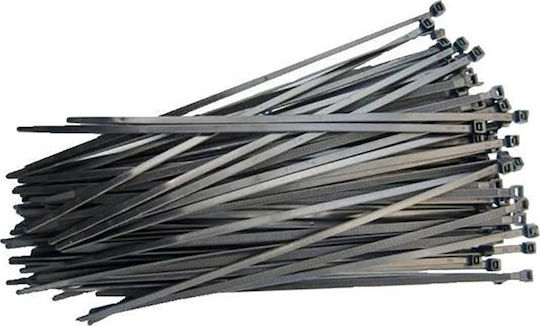 SAS Δεματικά Καλωδίων Πλαστικά 430mmx4.8mm σε Μαύρο χρώμα (100τμχ) (AK-KO-117)