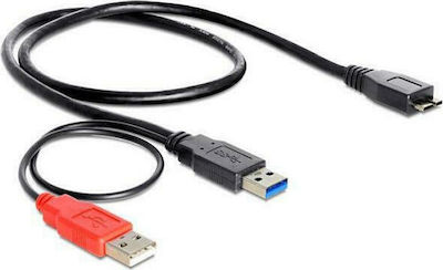 DeLock 82909 Regulat USB 3.0 spre micro USB Cablu Negru 0.2m (82909) 1buc