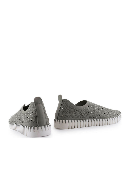 Γυναικεία Slip-On Γκρι