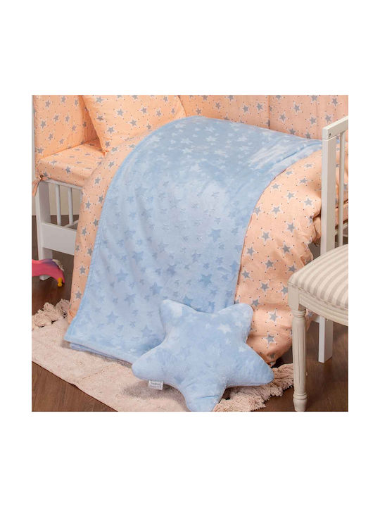 Melinen Κουβέρτα Fleece Starito Γαλάζια 160x220εκ.