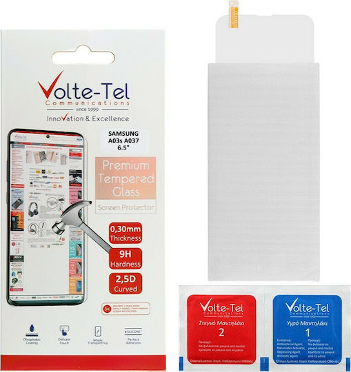 Volte-Tel Full Glue 2.5D 0.30мм Закалено стъкло за цялото лице (Galaxy A03s) 8298202