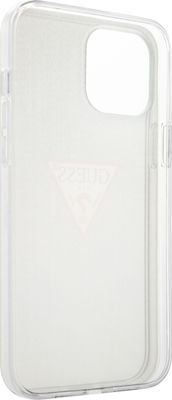 Guess Denim Triangle Back Cover Υφασμάτινο Light Blue (iPhone 12 / 12 Pro)