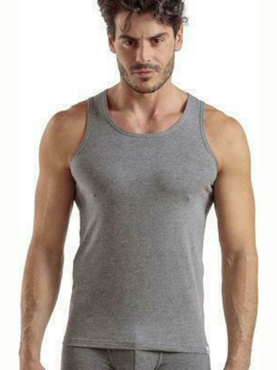 Enrico Coveri ET1102 Men's Sleeveless Undershirt Gray