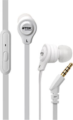 TDK IP150 In-ear Handsfree με Βύσμα 3.5mm Λευκό