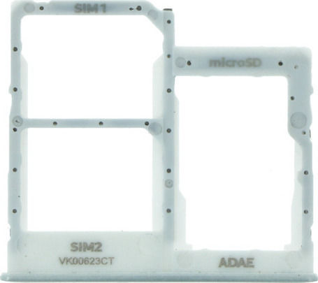 Samsung Υποδοχή Κάρτας Sim Λευκό Galaxy A41