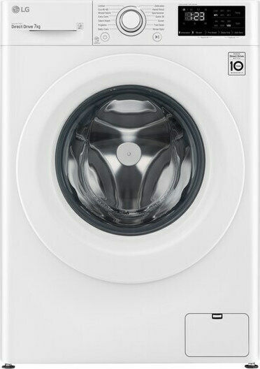 LG Πλυντήριο Ρούχων 7kg 1200 Στροφών Inverter Direct Drive F2WV3S7N3E