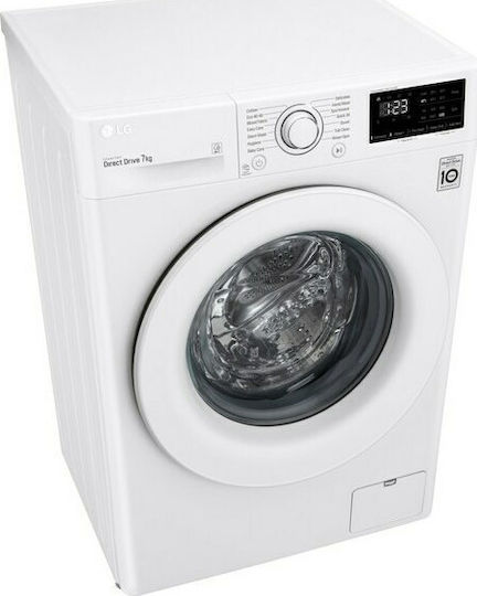 LG Πλυντήριο Ρούχων 7kg 1200 Στροφών Inverter Direct Drive F2WV3S7N3E