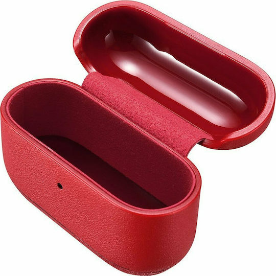 iCarer Nappa Classic Style Θήκη Δερμάτινη σε Κόκκινο χρώμα για Apple AirPods Pro