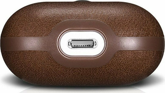 iCarer Crazy Horse Калъф в Кафяв цвят за Apple AirPods 1 / AirPods 2