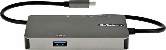 StarTech USB-C Docking Station με HDMI 4K PD Ethernet Γκρι (DKT30CHVPD2)