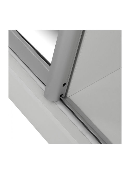 Dulce Eingangsmöbel mit Spiegel / Garderobe / Schuhschrank & Schrank White 118x45x210cm
