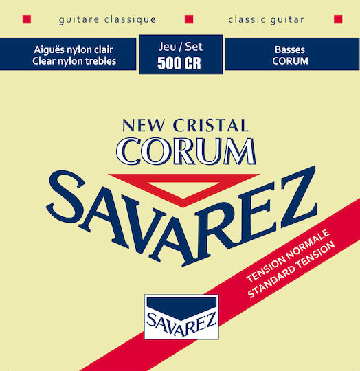 Savarez New Cristal Corum Set Nylon Classical Guitar Strings 29 - 43 Normal Tension