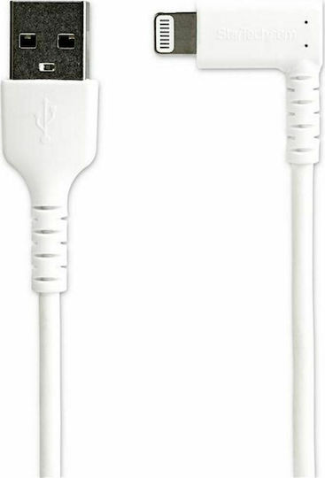 StarTech Regular / Angle (90°) USB-A to Lightning Cable White 1m (RUSBLTMM)