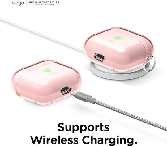 Elago Hang Silicone Case with Keychain Lovely Pink for Apple AirPods 3